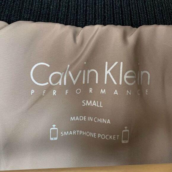 Calvin Klein Performance Black Zippered Puffer Vest Gold Hardware Women's Size S - Picture 6 of 7